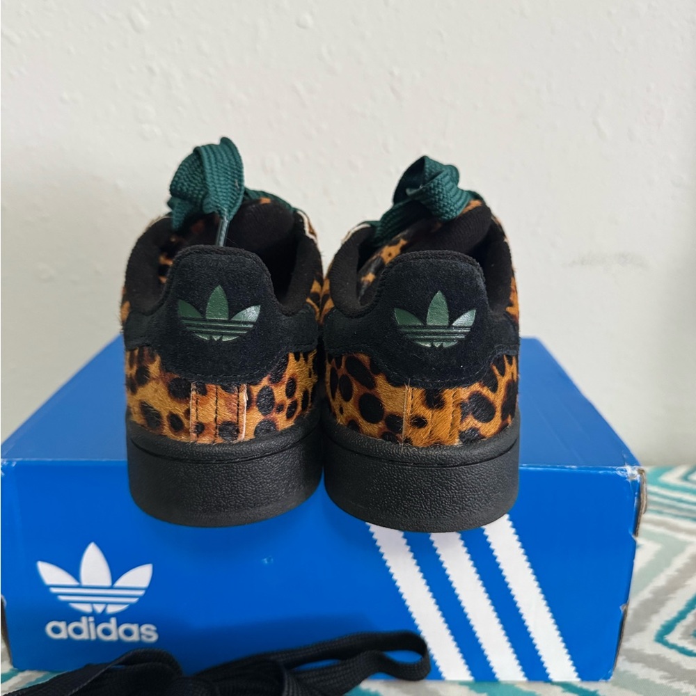 Brand New WT Adidas Campus 00s Cheetah Print with Real Fur - Picture 5 of 8